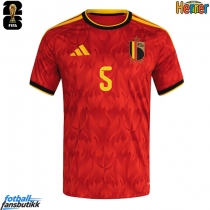 Belgia Maxim De Cuyper #5 Hjemmedrakt VM 2026 Kortermet
